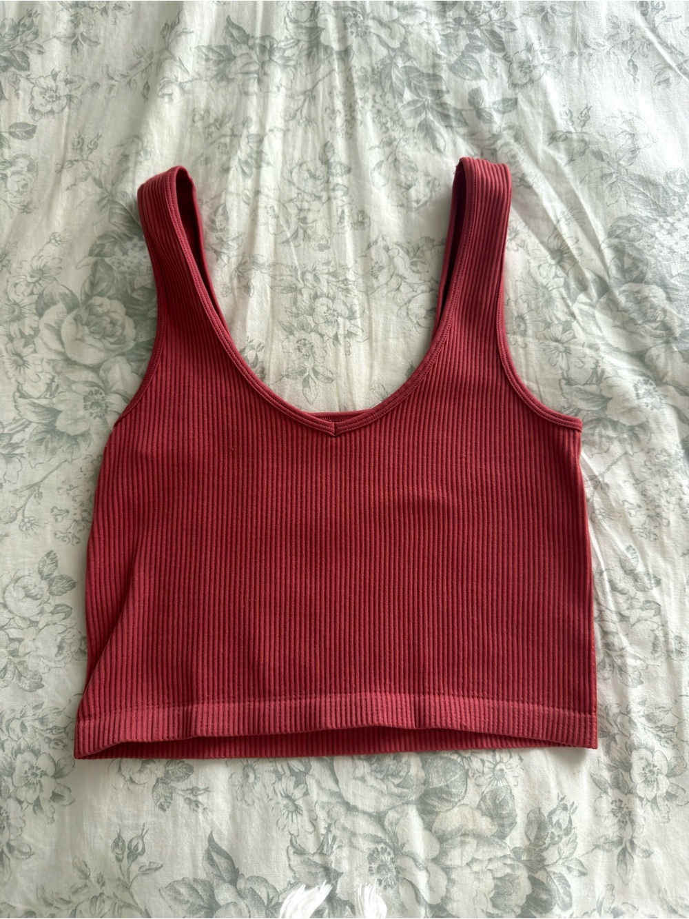 Buckle Ribbed Cropped Tank